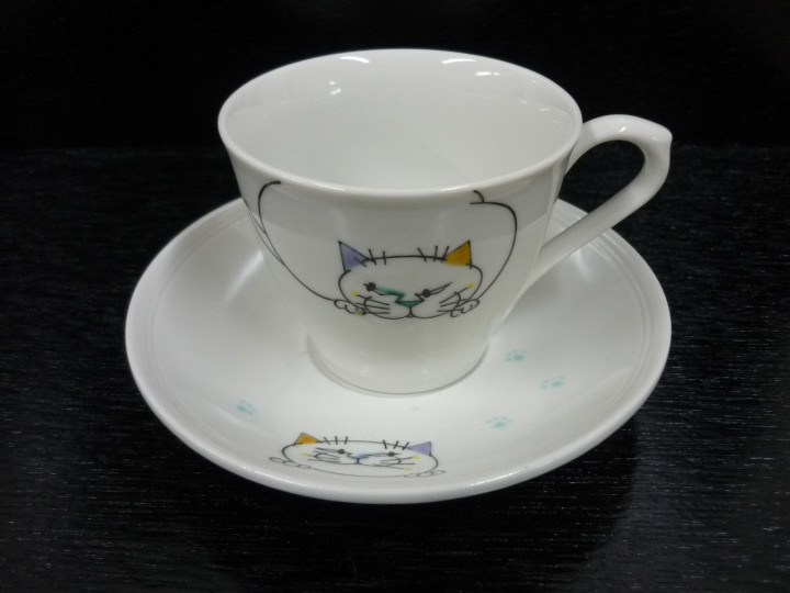 九谷焼ペアフリーカップ・JAZZ 武腰美恵子作 K7-1095 九谷焼ペアフリーカップ・JAZZ 武腰美恵子作 K7-1095